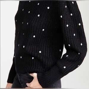 🖤 English Factory Black Polka Dot Sweater 🖤
